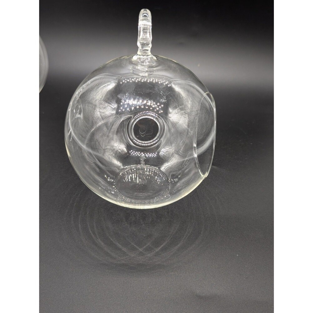 Lot of 3 Hanging Clear Glass Globe Terrarium Tealight Candle Holder Air Plant 4" - Picture 5 of 5